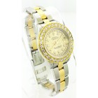 Rolex Oyster Perpetual Lady Stainless Steel and 18K yellow Gold with 1.70 ctw Diamond Bezel 26mm Watch